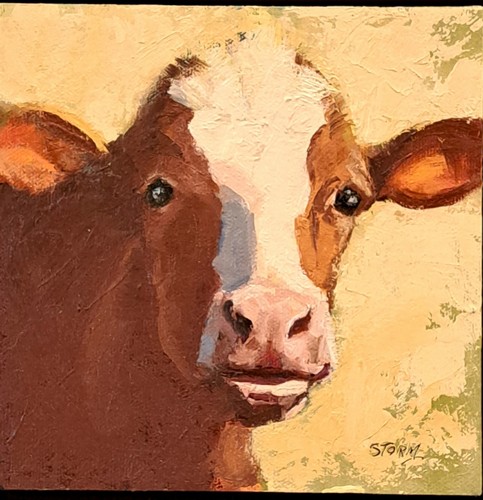 Betty Jo 6x6 $290 at Hunter Wolff Gallery